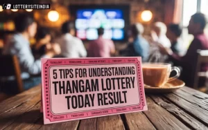 thangam lottery today result